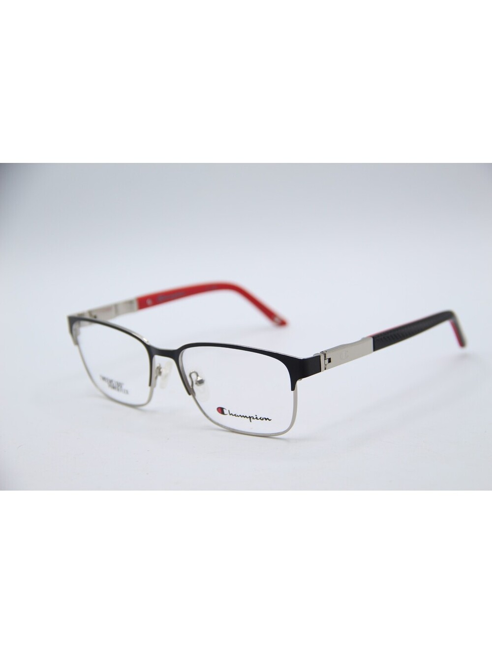 Champion Cu 7023 C01 Black Silver Gray Authentic Eyeglasses 52-16-130